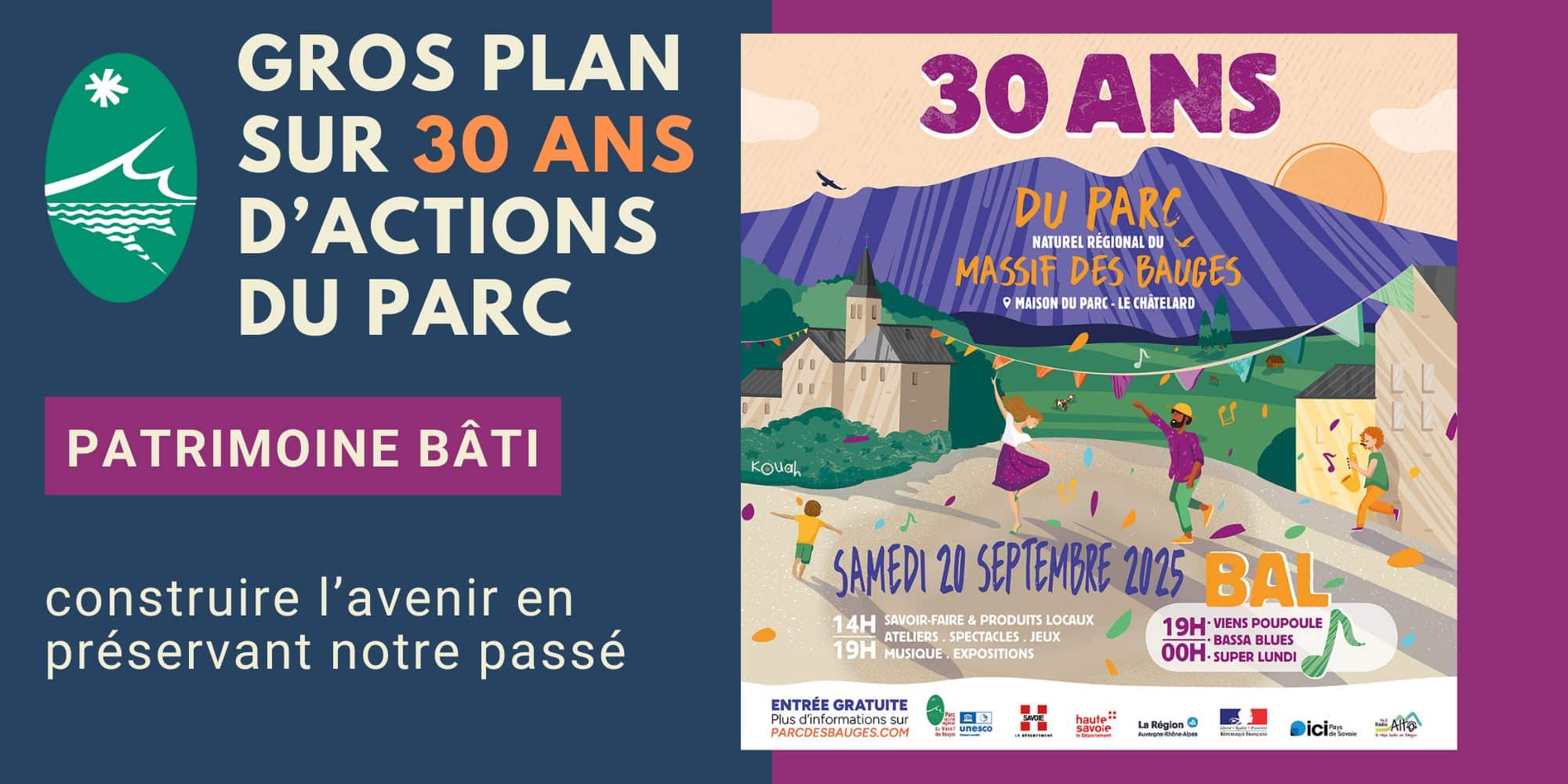 Les 30 ans du Parc – Patrimoine bâti
